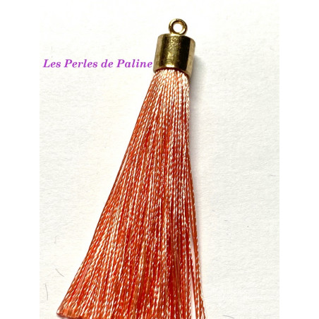 Pompon Gold Soie Peach 80mm (X1) 