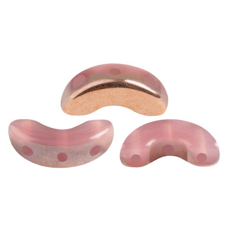 Perles Arcos® Par Puca® Opaque Rose Opal Capri Gold (5gr)