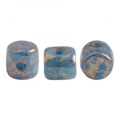Perles Minos® Par Puca® Opaque Blue Turquoise Bronze (x5gr)