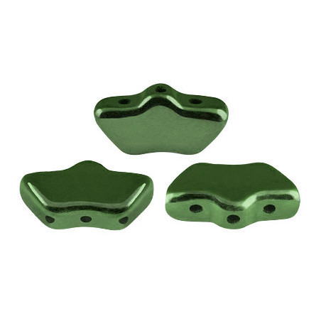 Perles Delos® par Puca® 6x11mm Metallic Green (5gr)