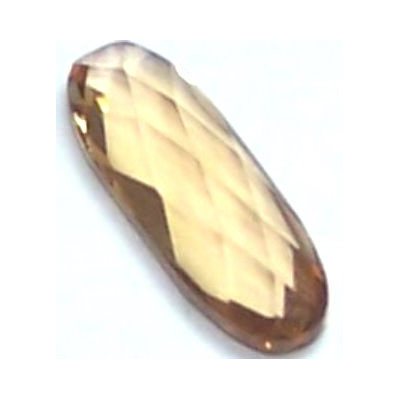 Cabochon baguette 4161 21x7mm Light Colorado Topaz UF (x1)