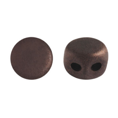 Perles Kalos® par Puca® 4x3mm Dark Bronze Mat (x5gr)