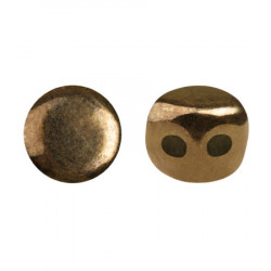 Perles Kalos® par Puca® 4x3mm Dark Gold Bronze (x5gr)
