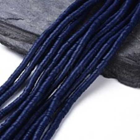 Perles Heishi Polymère Dark Blue 35 6x1mm (x1fil)
