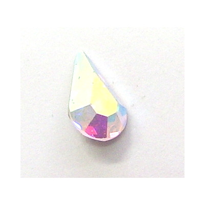 Cabochon poire 4300 10x6mm Crystal AB (x1)