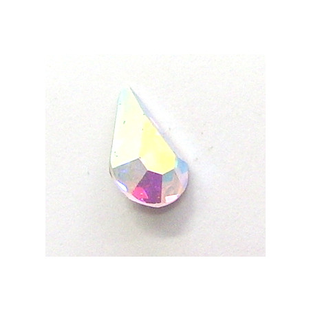 Cabochon poire 4300 10x6mm Crystal AB (x1)