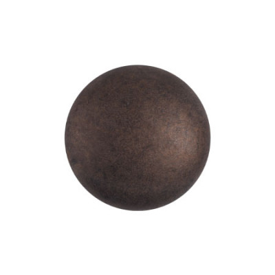 Cabochon Verre 14mm Dark Bronze Mat (X1)