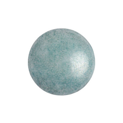 Cabochon Verre 14mm Opaque Blue Ceramic Look (X1)