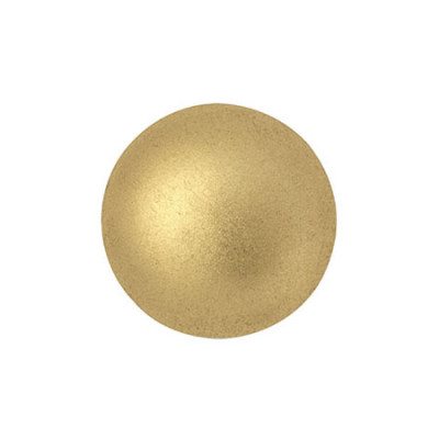 Cabochon Verre 14mm Light Gold Mat (X1)