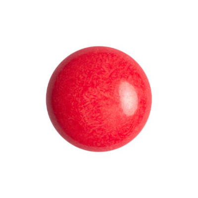 Cabochon Verre 14mm Opaque Grenadine (X1)