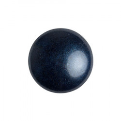 Cabochon Verre 14mm Metallic Mat Dark Blue (X1)
