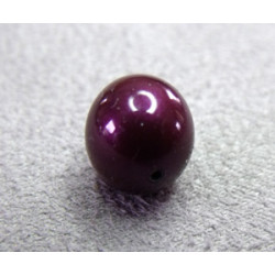 Perle ronde nacrée Swarovski 10mm Blackberry Pearl (x1)