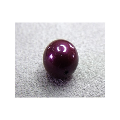 Perle ronde nacrée Swarovski 10mm Blackberry Pearl (x1)