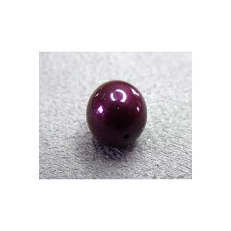 Perle ronde nacrée Swarovski 10mm Blackberry Pearl (x1)