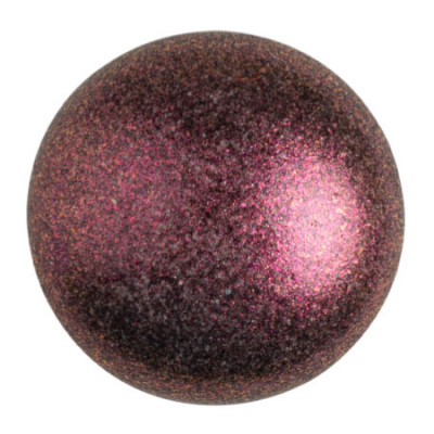 Cabochon Verre 25mm Metallic Mat Dark Violet (X1)