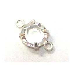 Perles Strass 2 anneaux cristal Swarovski 5mm(X1)
