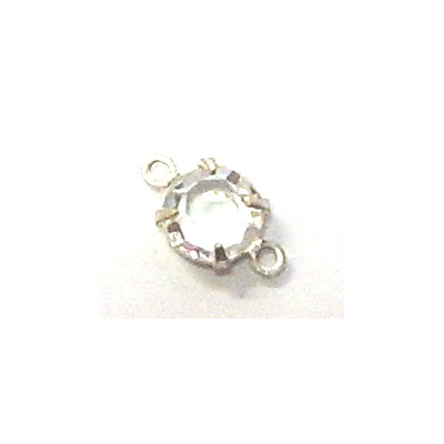 Perles Strass 2 anneaux cristal Swarovski 5mm(X1) Perles Strass 2 anneaux cristal Swarovski 5mm(X1)