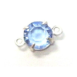 Perles Strass Swarovski 2 anneaux light saphir 5mm(X1)
