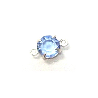 Perles Strass Swarovski 2 anneaux light saphir 5mm(X1) Perles Strass Swarovski 2 anneaux light saphir 5mm(X1)