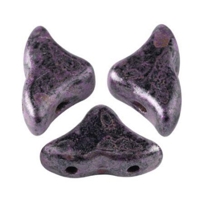 Perles Hélios® par Puca® 5x7mm Metallic Mat Violet Spotted (x5gr) Perles Hélios® par Puca® 5x7mm Metallic Mat Violet Spotted (x5gr)