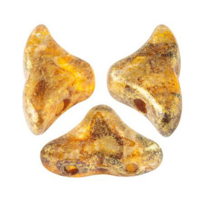 Perles Hélios® par Puca® 5x7mm Crystal Gold Spotted (x5gr)