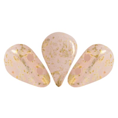 PERLES EN VERRE AMOS® PAR PUCA® 5X8 MM LIGHT PINK OPAL SPLASH