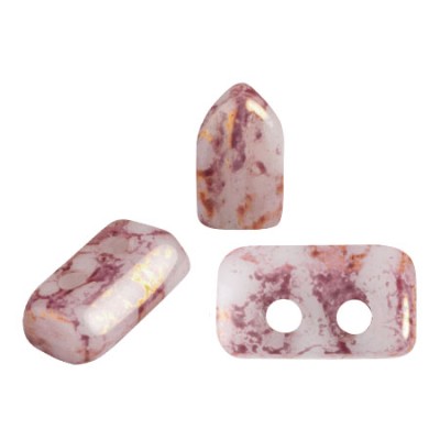 Perles Piros ® par Puca® Opaque White Bronze (X5gr)