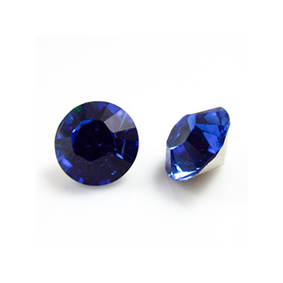 Cabochon rond SS39 8mm Capri Blue (x1) Cabochon rond SS39 8mm Capri Blue (x1)