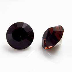 Cabochon rond SS39 8mm Smoked Topaz (x1)