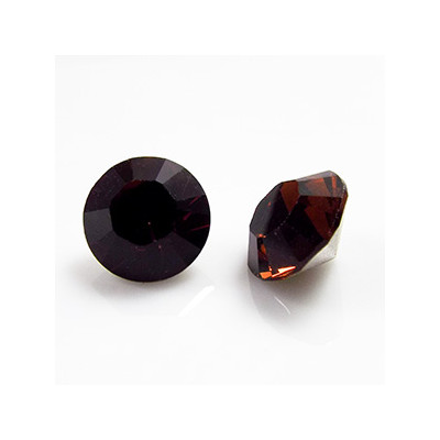 Cabochon rond SS39 8mm Smoked Topaz (x1)
