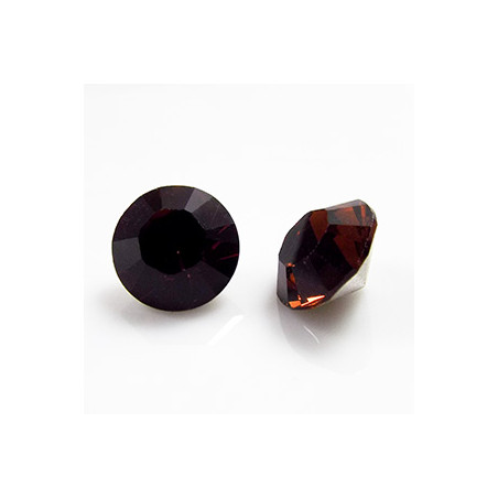 Cabochon rond SS39 8mm Smoked Topaz (x1)