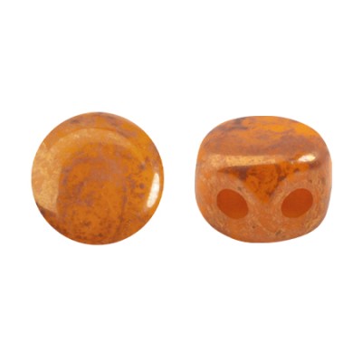 Perles Kalos® par Puca® 4x3mm Frost Tangerine Bronze (5gr)