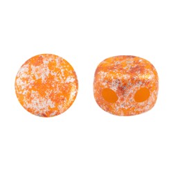 Perles Kalos® par Puca® 4x3mm Frost Tangerine Tweedy (5gr)