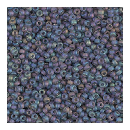 R11-0152FR Rocailles 11/0 Grey Transparent Mat AB (x10gr)