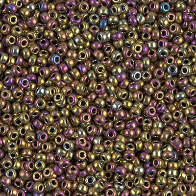 R11-0188 Rocailles 11/0 Metallic Purple Gold Iris (x10gr) R11-0188 Rocailles 11/0 Metallic Purple Gold Iris (x10gr)