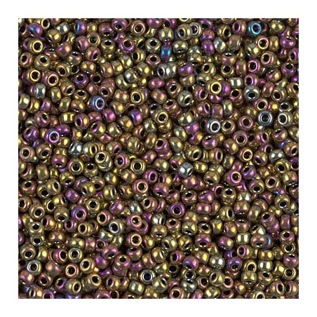 R11-0188 Rocailles 11/0 Metallic Purple Gold Iris (x10gr)
