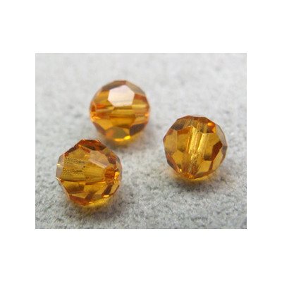 Perle ronde en cristal Swarovski 5000 6mm Topaz (x10)