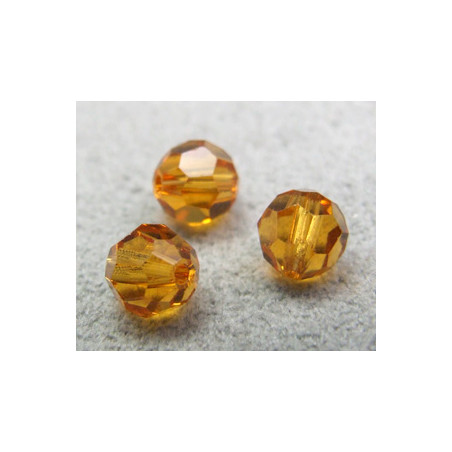 Perle ronde en cristal Swarovski 5000 6mm Topaz (x10)