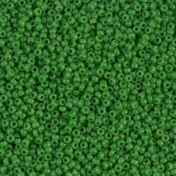 R15-0411 Rocailles 15/0 Opaque Green (x 5gr)