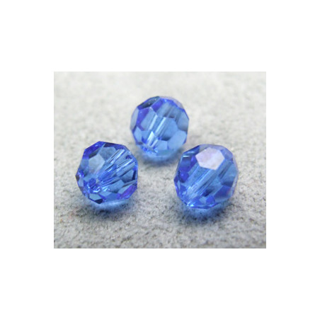 Perle ronde en cristal Swarovski 5000 6mm Saphir (x10)
