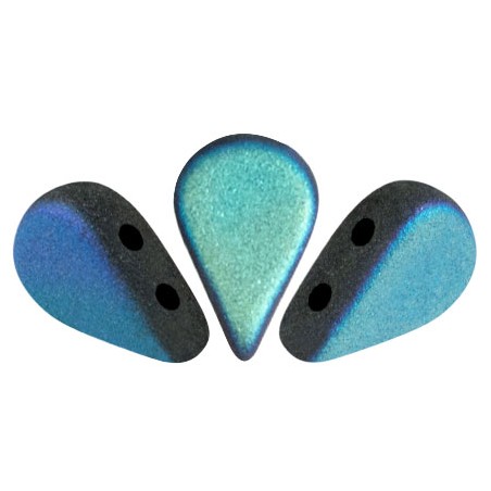 PERLES EN VERRE AMOS® PAR PUCA® 5X8 MM JET MAT AB