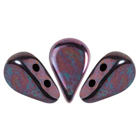 PERLES EN VERRE AMOS® PAR PUCA® 5X8 MM JET NEBULA