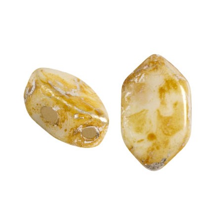 Perles Paros® par Puca® 4x7mm Opaque White New Picasso