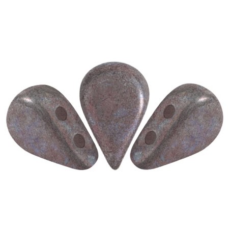 PERLES EN VERRE AMOS® PAR PUCA® 5X8 MM OPAQUE WHITE MAT NEBULA