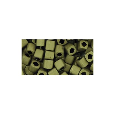 Cubes TOHO 4mm Dark Olivine Mat Ref 617 (x10gr)