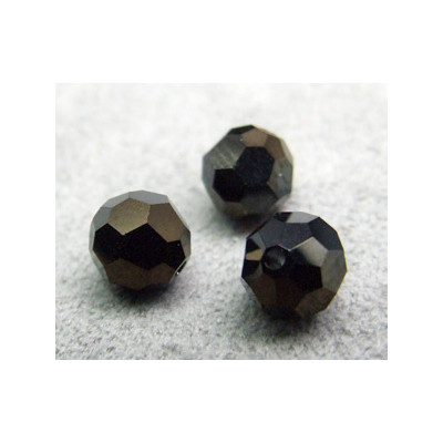 Perle ronde en cristal Swarovski 5000 6mm Jet Nut 2X (x10) Perle ronde en cristal Swarovski 5000 6mm Jet Nut 2X (x10)