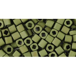 Cubes TOHO 3mm Dark Olivine Ref 617 (x10gr)