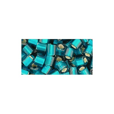 Cubes TOHO 3mm Silver Lined Frosted Teal Ref 27BdF (x10gr)