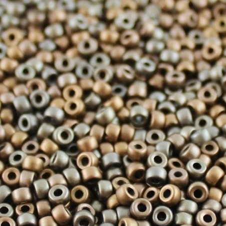 Rocailles Matubo® 7/0 Crystal Grey Rainbow 00030/01670 (x10gr)