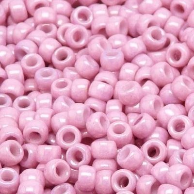 Perles Rocailles Matubo® 8/0 Opaque Light Rose Ceramic Look 03000/14494 (x10gr)